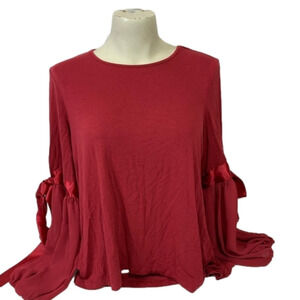 Vince Camuto Red Blouse with Bows